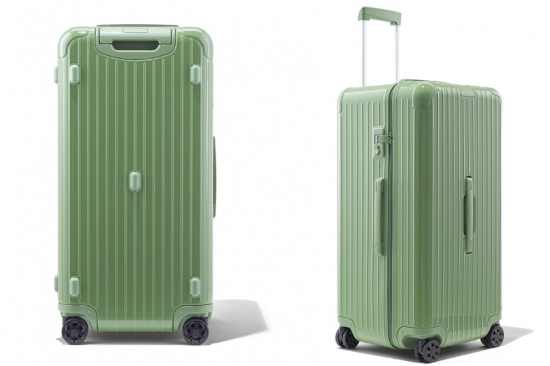 Rimowa Essential - 灰綠色尺寸: Trunk Plus帶冷淡風的灰綠色適合男女使用，而設計意念是來