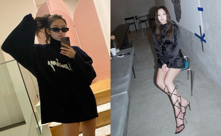 Blackpink Jisoo、Jennie等女星的顯瘦全黑穿搭法｜Theory、Self-Portrait、alexanderwang.t等牌子的黑色連身裙、西裝