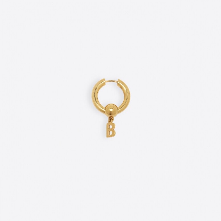 Balenciaga force B Earring（金色），HKD 3,700