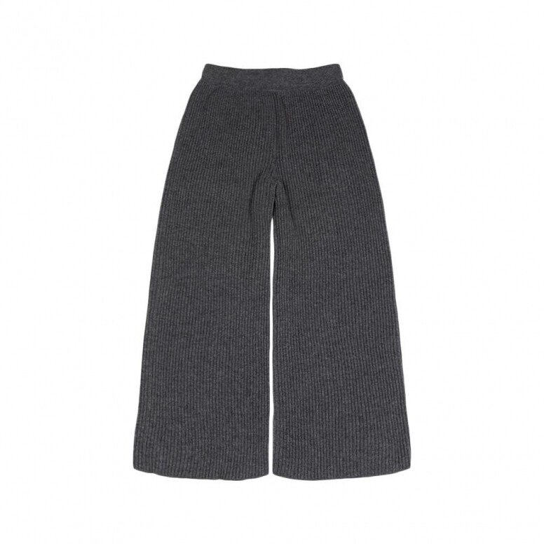 LASTICA Made By ANNALISA BUCCI Cashmere Ribbed Charcoal Pants LASTICA Made By ANNALISA BUCCI Cashmere Ribbed Charcoal Pants