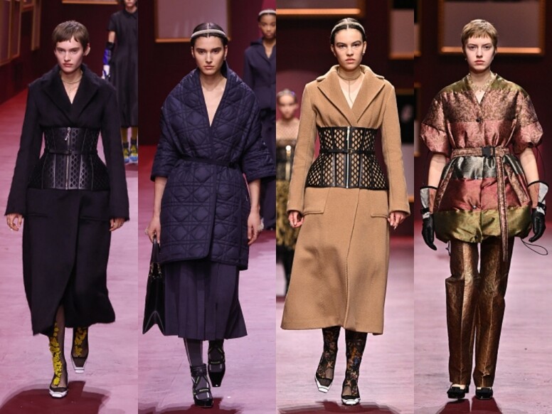 Dior 2022秋冬時裝展焦點：束腰大衣