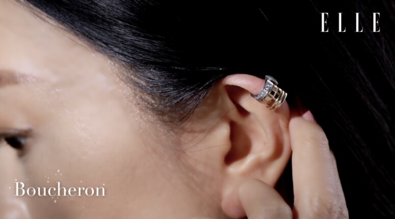 近日流行漸漸起來的耳骨夾ear cuff就運Boucheron都有推出，這款來自Quatre系列的耳