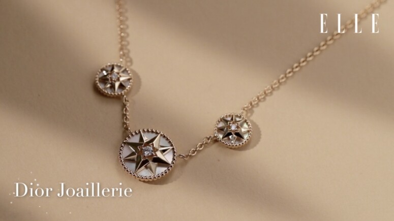 Dior Joaillerie 18K黃金鑽石珍珠母貝頸鏈 $28,300 Dior Joaillerie 18K黃金鑽石珍珠母貝頸鏈 $28,300