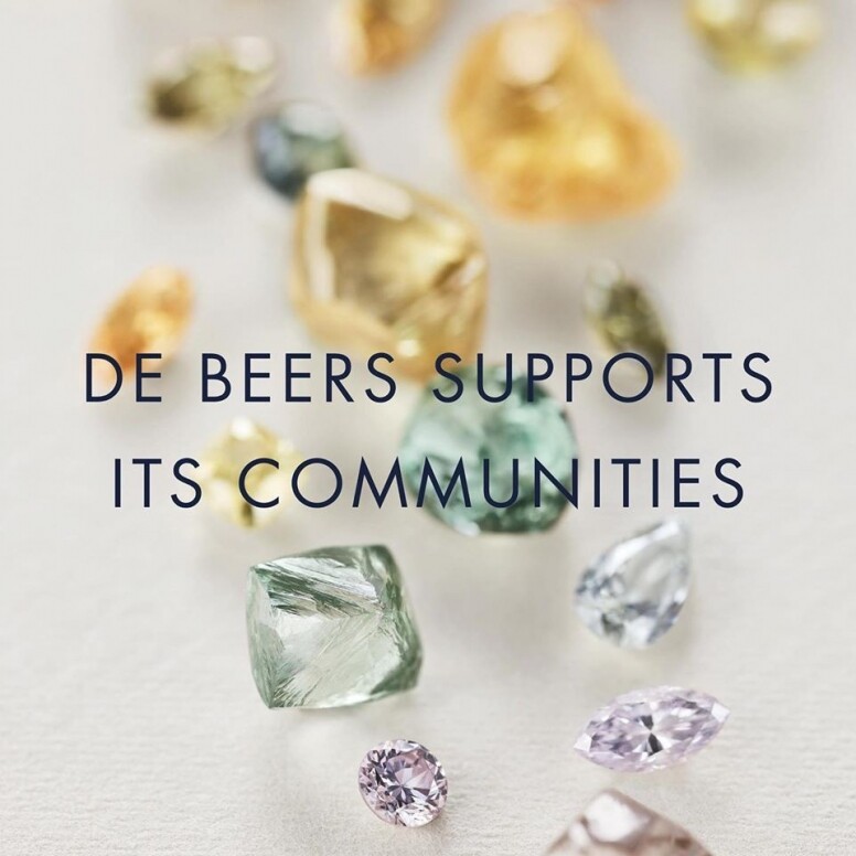De Beers Jewellers母公司De Beers Group，向博茨瓦納和納米比亞捐贈250萬美元以抗擊新型