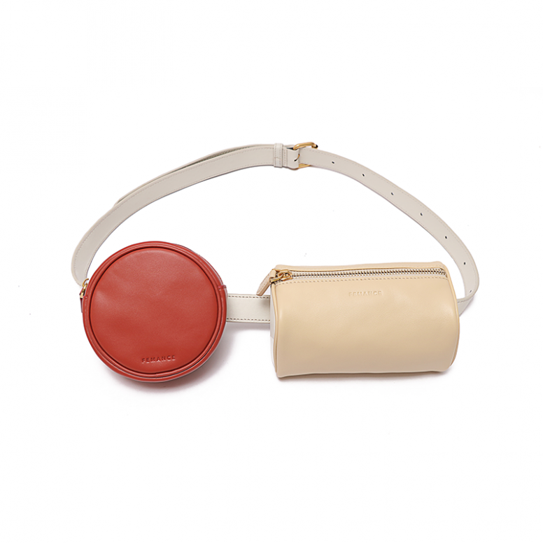 Belt Bag紅色及杏色套裝 Belt Bag紅色及杏色套裝