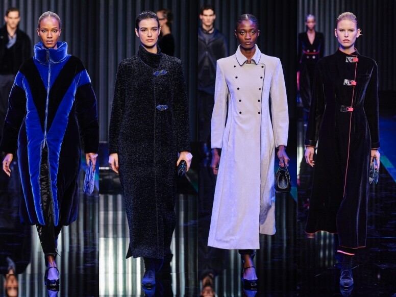 Giorgio Armani 2022秋冬時裝展焦點： 修長大衣