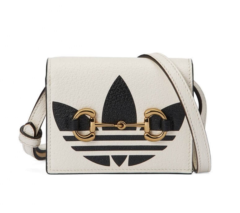 白色adidas x Gucci馬銜扣卡片套 白色adidas x Gucci馬銜扣卡片套
