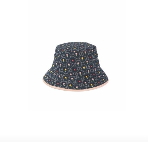 Gucci 刺繡細節GG牛仔漁夫帽