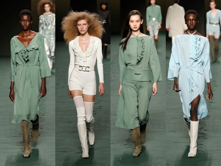 Hermès 2022秋冬時裝展焦點：柔美ruffles