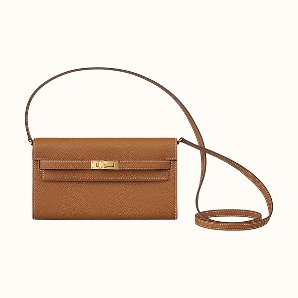 Hermès Kelly To Go 系列 焦糖色小牛皮長銀包 Hermès Kelly To Go 系列 焦糖色小牛皮長銀包