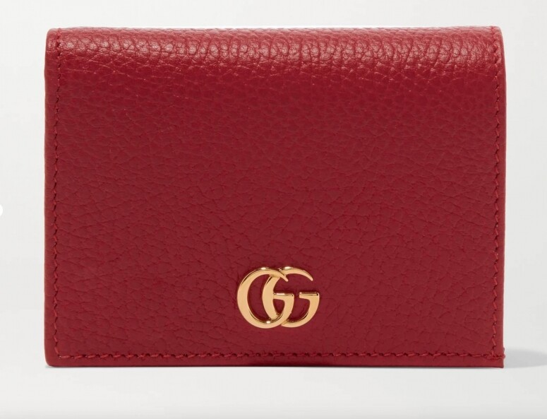 Gucci Marmont Petite紋理皮革錢包