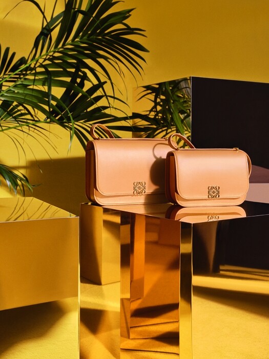Loewe Goya系列備有Goya、Goya Small及Goya clutch風琴式手拿包三個尺碼。當中Goya及 Goya Small的肩
