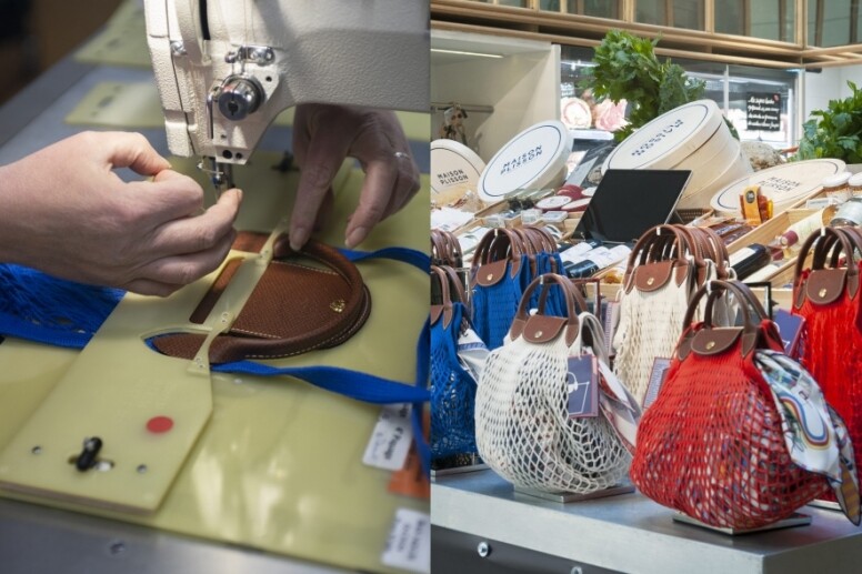 各款Le Pliage Filet袋均配有Le Pliage的啡色俄羅斯皮革翻蓋及手柄，標誌性的細節