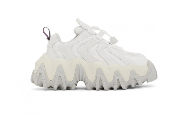 Eytys 白色厚底波鞋 $3480, available at ssense.com