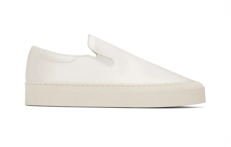 The Row 白色休閒鞋 $6720, available at ssense.com