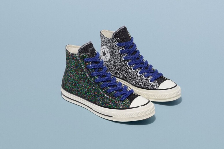 Chuck70黑色高筒珠片帆布鞋 $1,099