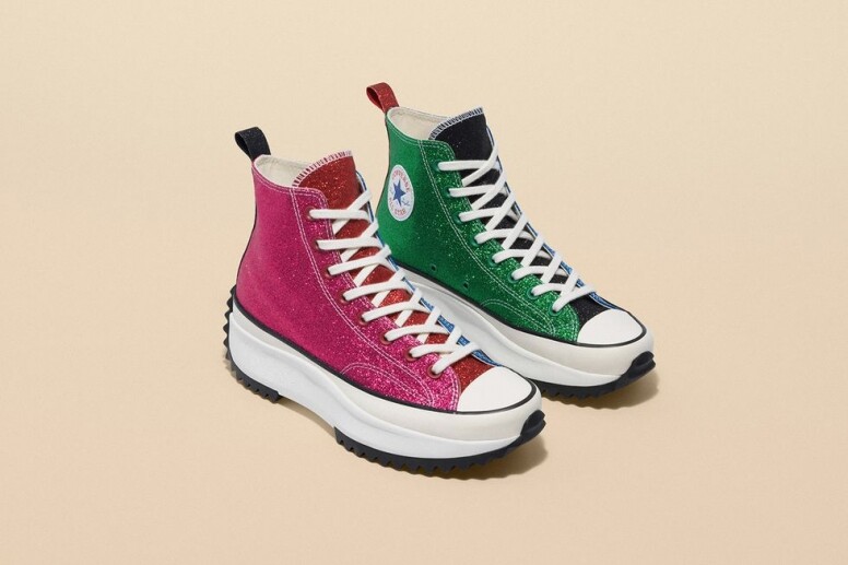 Glitter Run Star Hike高筒珠片帆布鞋，HKD 1,099