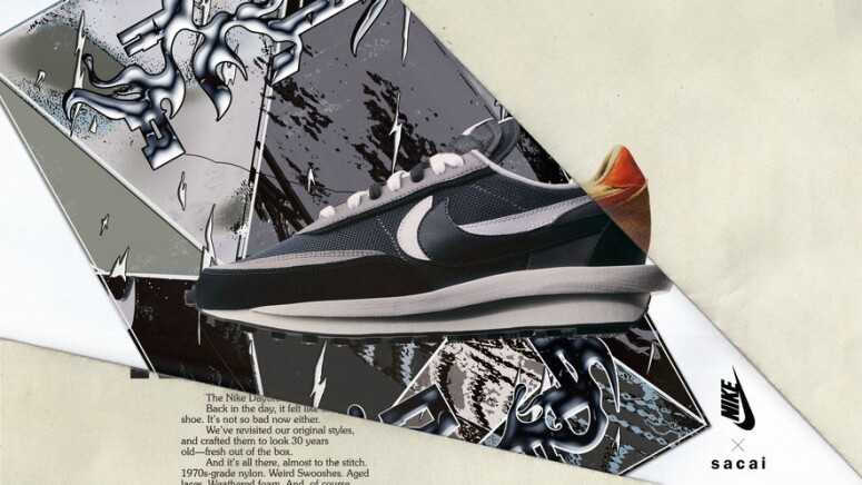 Sacai x Nike LDWaffle波鞋（深灰x淺灰配色）