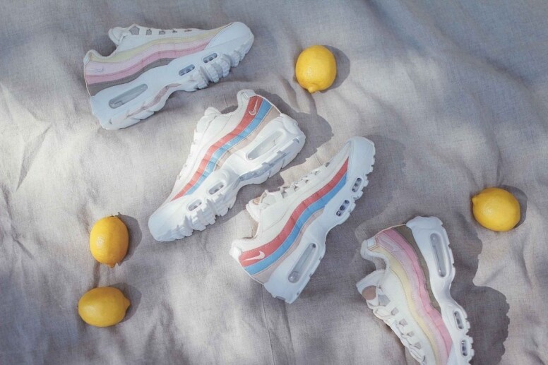 踏入夏季，Nike為Nike Air Max 95 帶來了全新配色，將各種蠟筆色互相碰撞，組合成