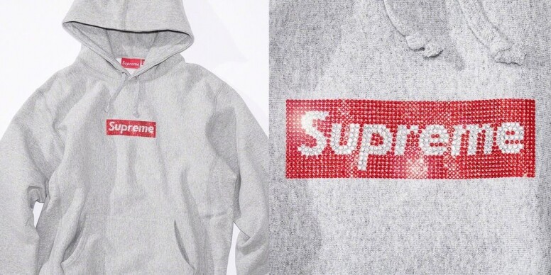 擅長在自家經典Supreme box Logo中搞創意的品牌,在這次與Swarovski的合作系列中,直接 擅長在自家經典Supreme box Logo中搞創意的品牌,在這次與Swarovski的合作系列中,直接