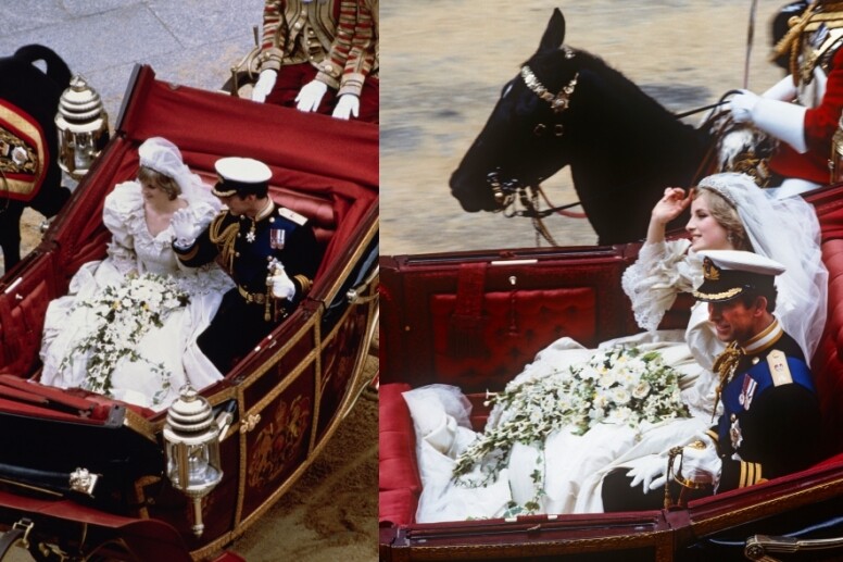 因此戴安娜王妃也在結婚前減肥，腰圍足足縮小了5英寸。而設計師則準