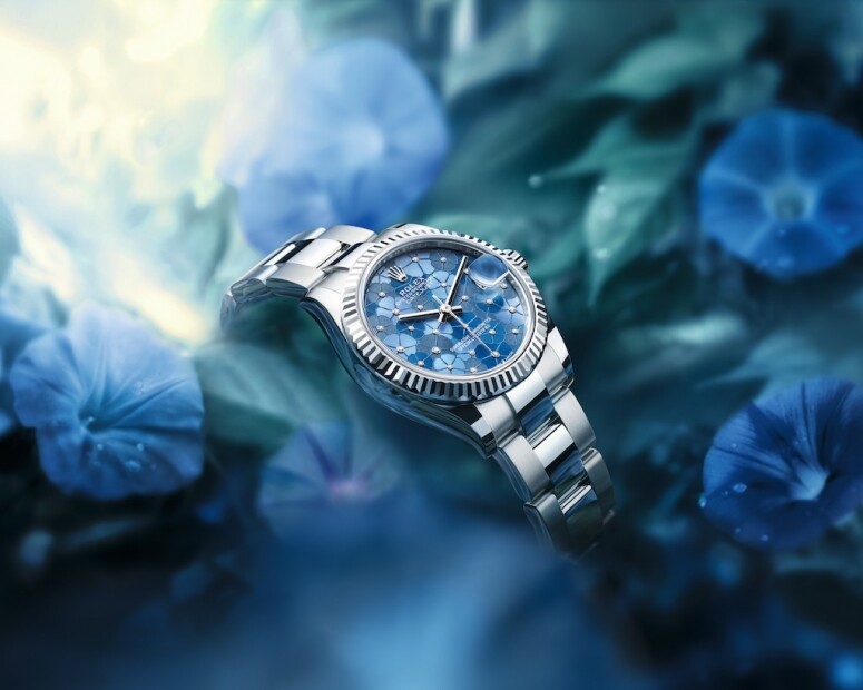 2022新款勞力士Datejust 31搭配令人驚豔的花朵圖案錶面，迸發盎然活力，滿蘊蓬
