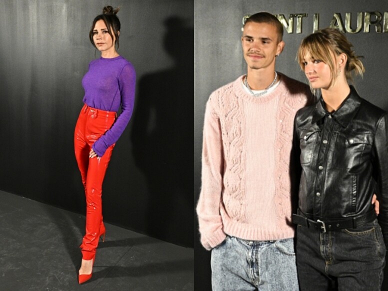 Romeo Beckham、Victoria Beckham出席Saint Laurent 2022秋冬時裝展 Romeo Beckham、Victoria Beckham出席Saint Laurent 2022秋冬時裝展