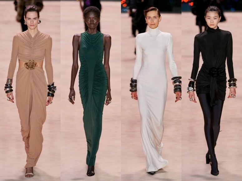 Saint Laurent 2022秋冬時裝展亮點：貼身誘惑