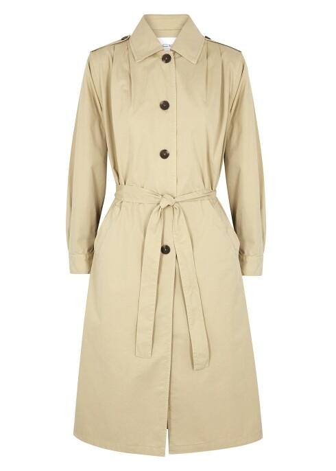 American Vintage這件trench coat的正面沒有任何layer，清爽型格。