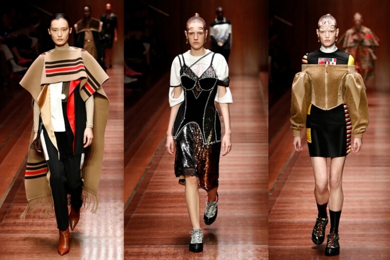 品牌以毛氈披肩、slip dress、吊帶衫、一字膊上衣等大玩layering。