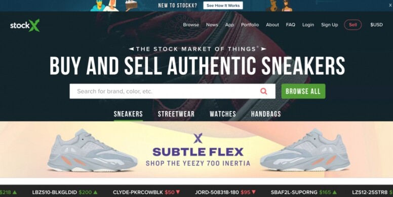 4. StockX與Flight Club同樣專賣炒價波鞋，StockX炒價波鞋網亦大受歡迎，因為價格有機