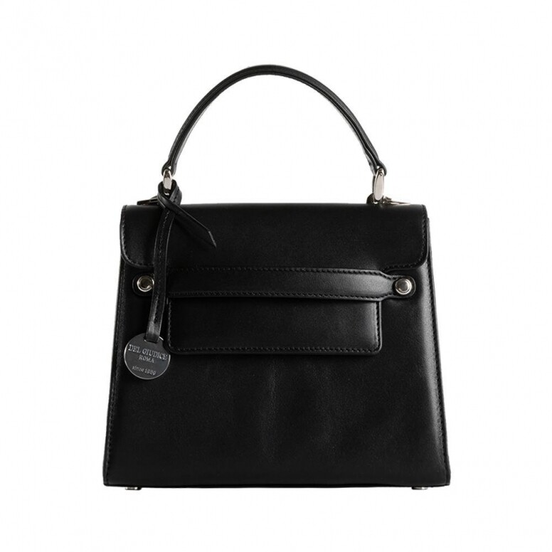 AMELIA Made By DEL GIUDICE Calfskin Leather Black Crossbody Bag AMELIA Made By DEL GIUDICE Calfskin Leather Black Crossbody Bag
