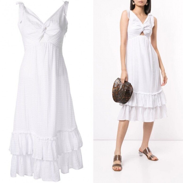 Suboo crossing twist front maxi dress Suboo crossing twist front maxi dress