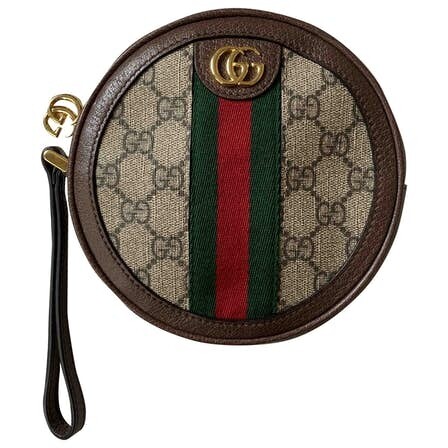 Monogram 印花帆布拼皮拉鏈袋 Monogram 印花帆布拼皮拉鏈袋