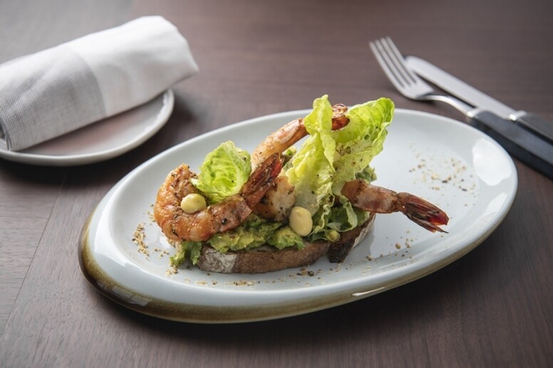 Grilled Prawn Tartine