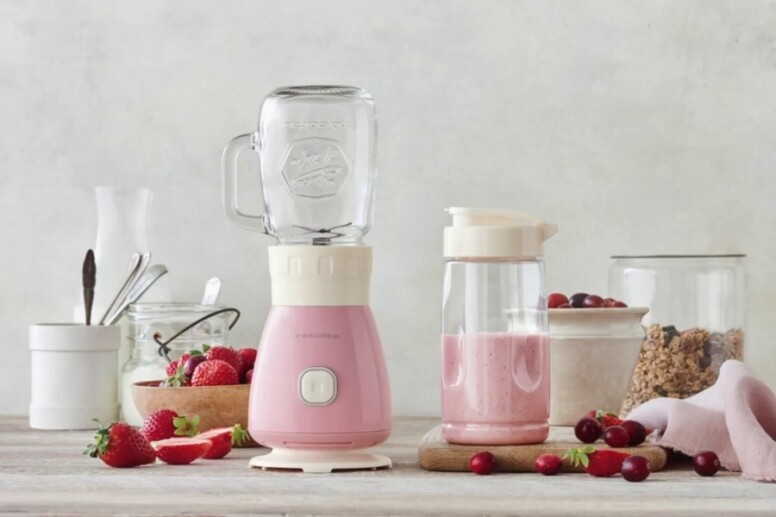 récolte Solo Blender Solen 復古果汁機（珍珠粉紅色）家電
