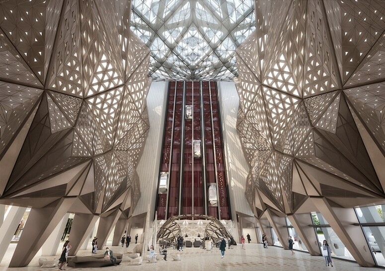 由世界名建築師Zaha Hadid女爵士所設計的五星級摩珀斯酒店