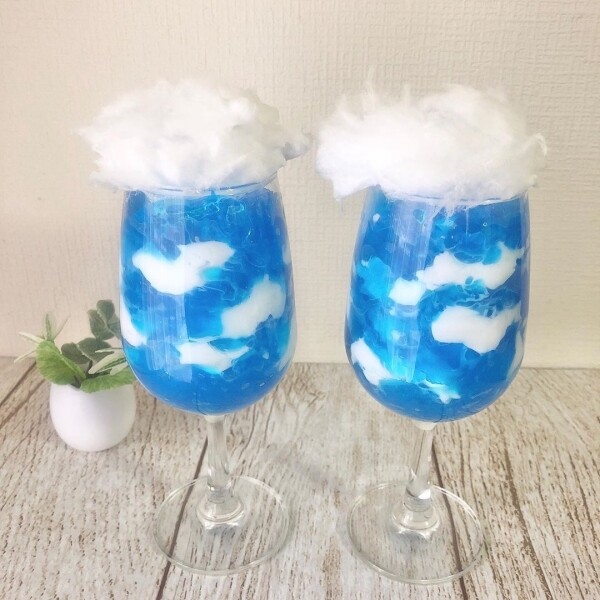 果凍食譜 藍天白雲果凍飲 recipe jelly