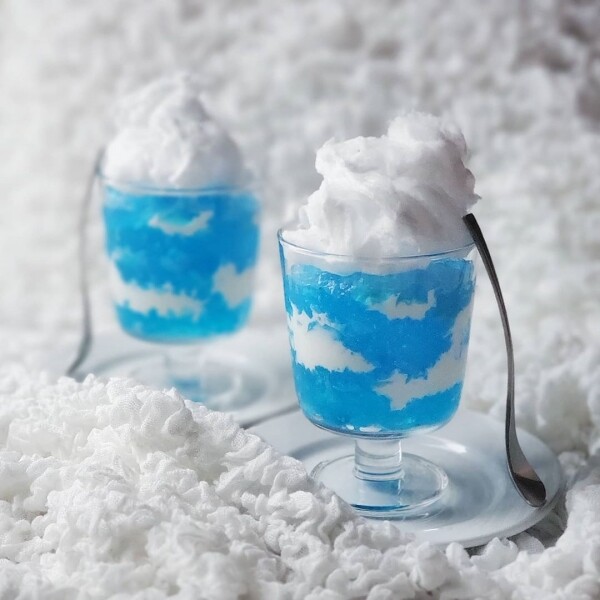 果凍食譜 藍天白雲果凍飲 recipe jelly