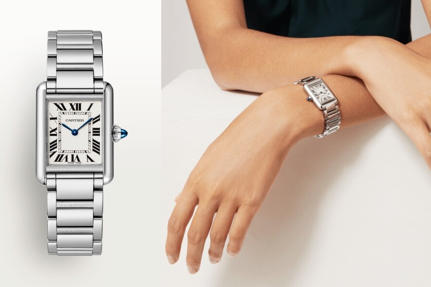 除了高級珠寶系列， 卡地亞的腕錶系列同樣出色。