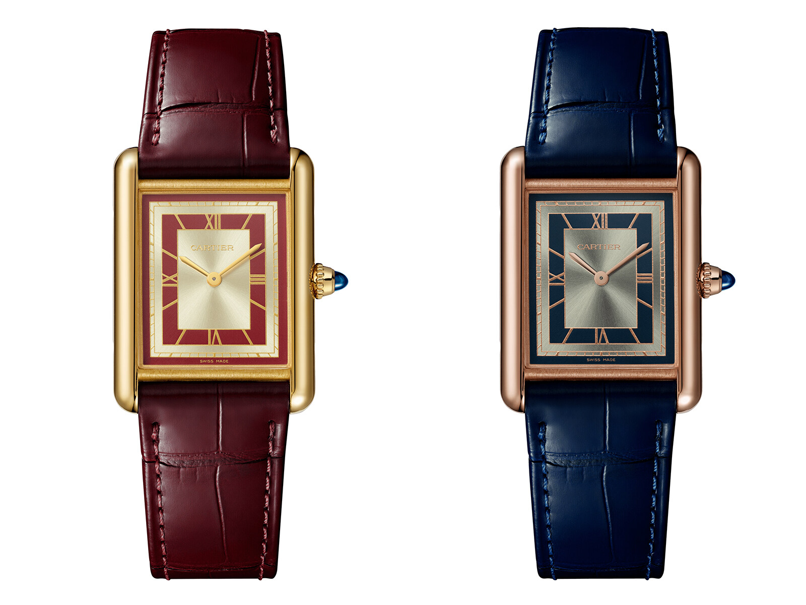 新款的Tank Louis Cartier系列腕錶沿用了原創者Louis Cartier奠定的基本美學元素，包括凸