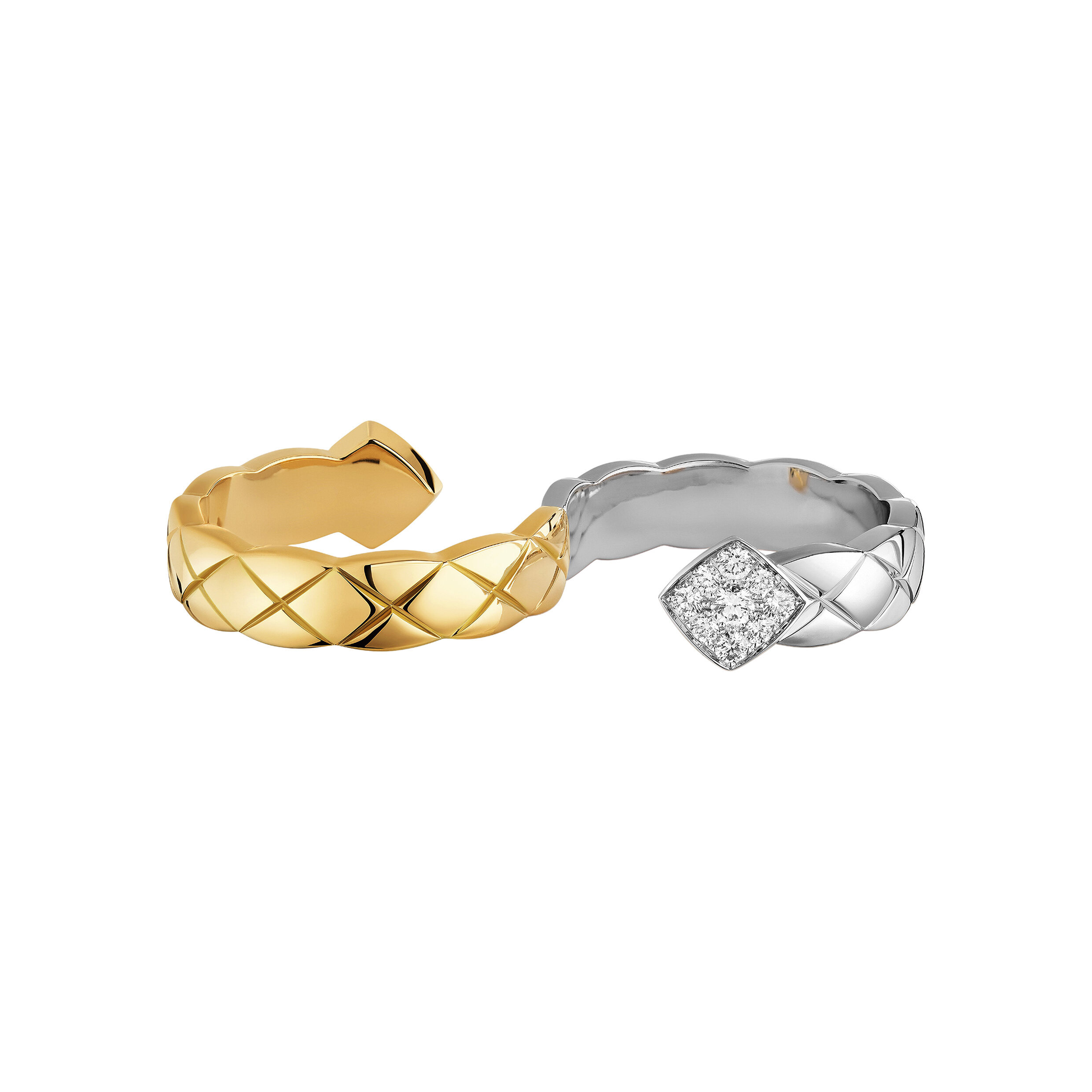 COCO CRUSH白金及黃金鑲鑽指環。資料由客戶提供
