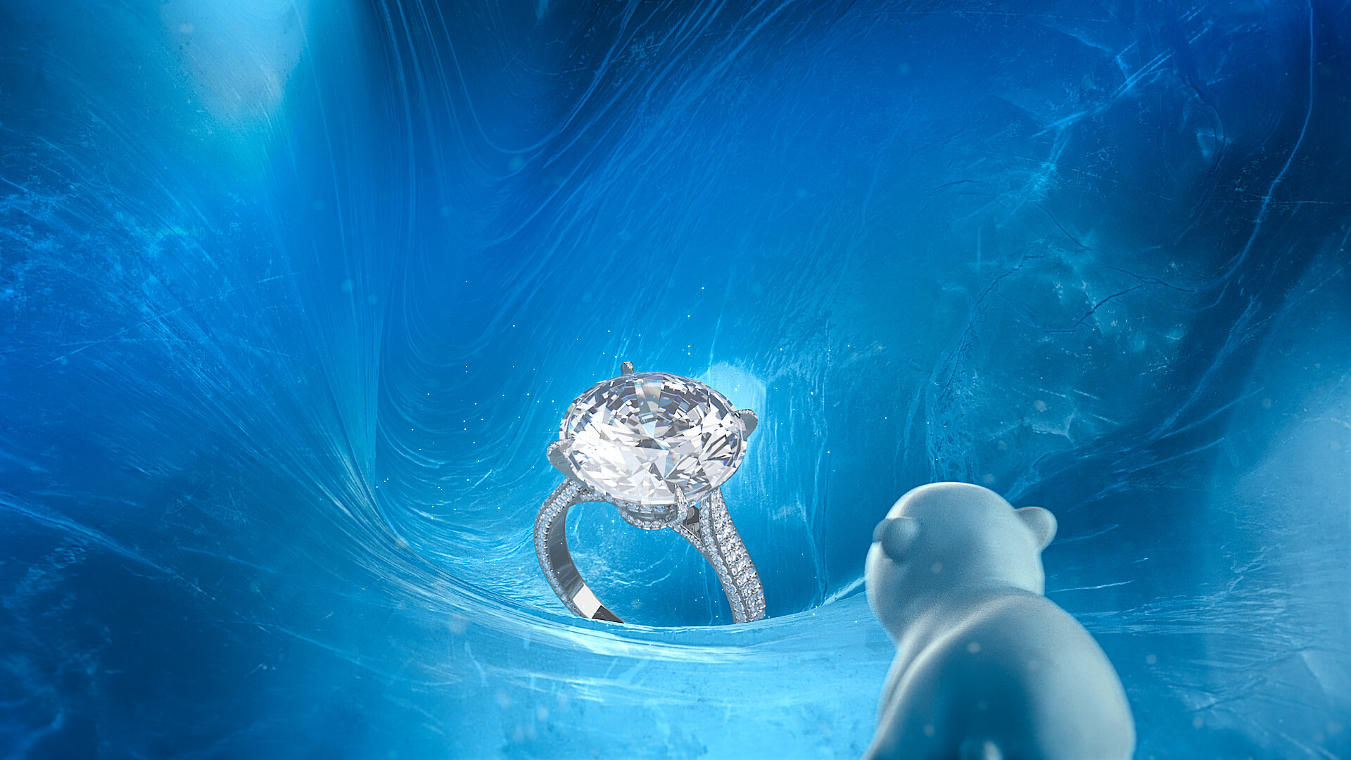 鑽石是不朽愛情與承諾的象徵，在普天同慶向另一半送上Red Carpet 18K白金